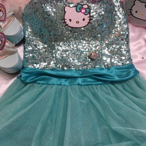 CUSTOM DREAM DRESS AND JEWELERY SET!🍭💖with hello kitty added details - Picture 13 of 17
